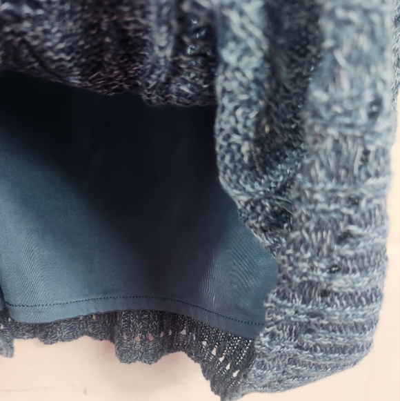 Lauren Ralph Lauren Preppy Breathable Summer Cable Knit Sweater Indigo Marl M - Picture 9 of 12